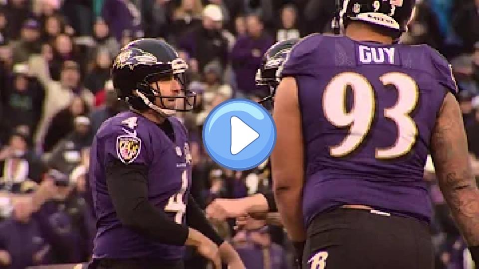 Play video: Final Drive: Watch Flacco Play Through a Torn ACL Video thumb: Final Drive: Watch Flacco Play Through a Torn ACL