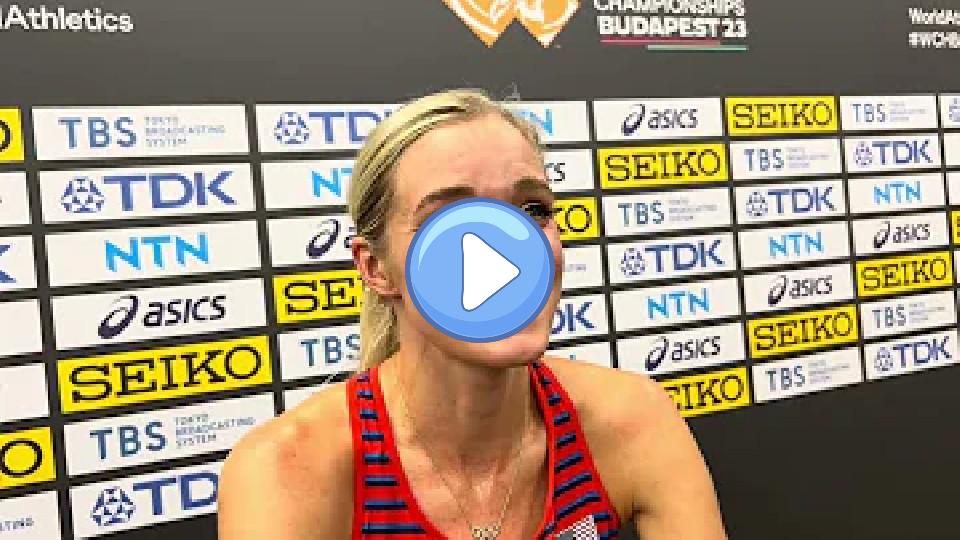 Play video: Emma Coburn says dealing with a hamstring injury and tragedy in 2023 has been soul-crushing. Video thumb: Emma Coburn says dealing with a hamstring injury and tragedy in 2023 has been soul-crushing.