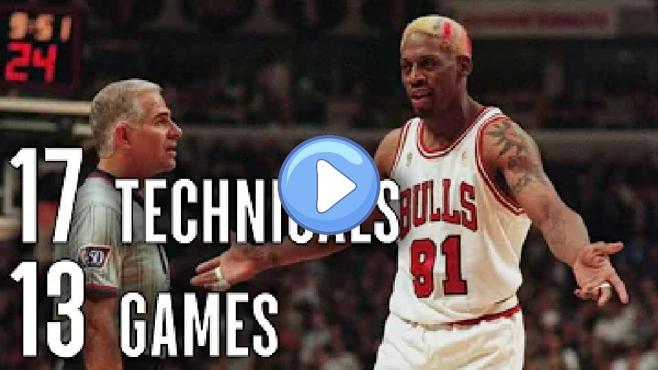 Video thumb: Dennis Rodman: 17 Technical Fouls in 13 Consecutive Games