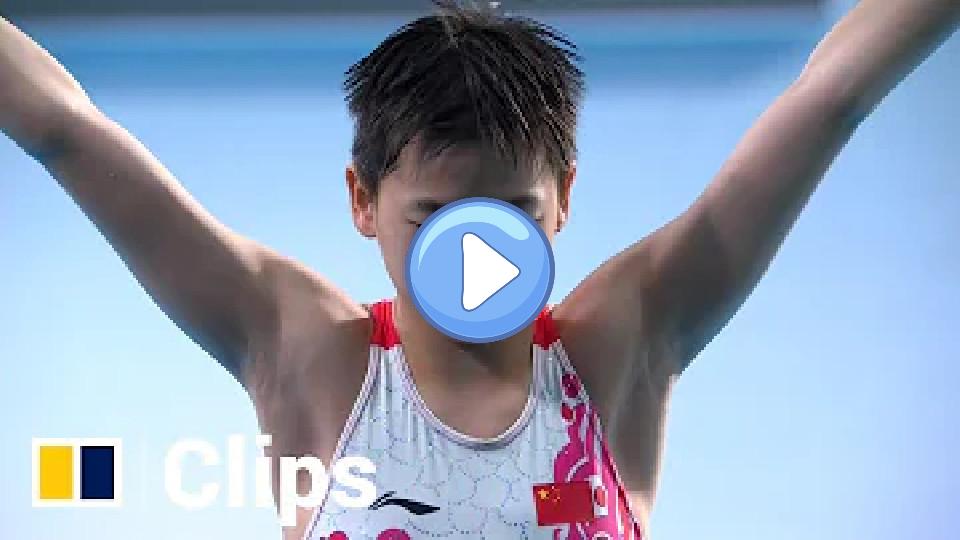 Play video: Tokyo Olympics champion Quan Hongchan wins diving gold at China's National Games. Video thumb: Tokyo Olympics champion Quan Hongchan wins diving gold at China's National Games.