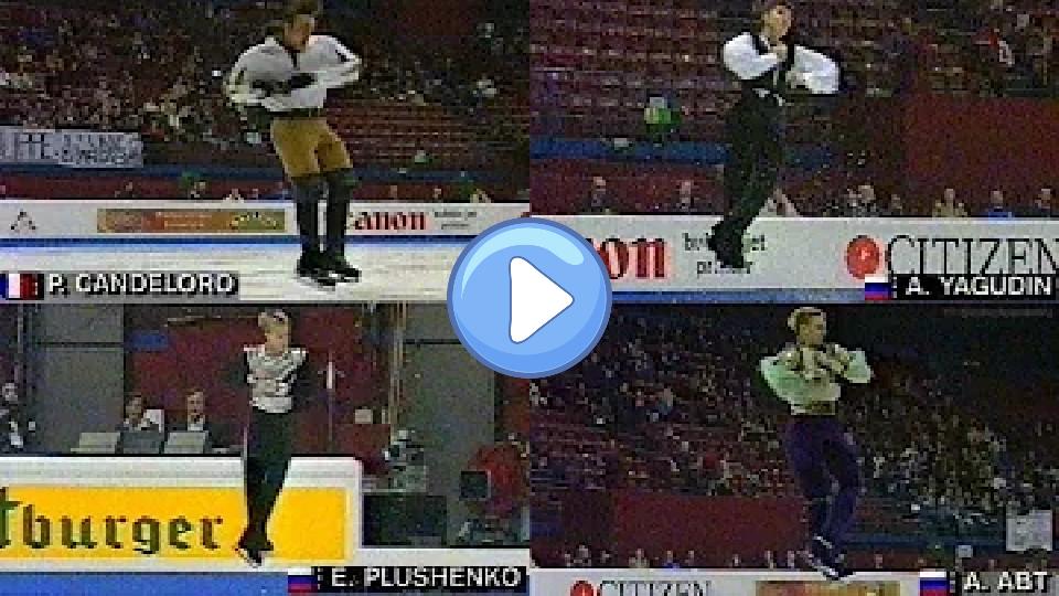 Play video: Top 4 | Men's Free Skates ⛸ 1998 European Figure Skating Championships Video thumb: Top 4 | Men's Free Skates ⛸ 1998 European Figure Skating Championships