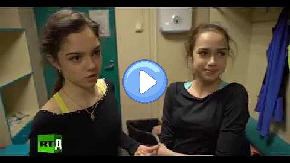 Play video: Alina Zagitova shows her injured foot. Video thumb: Alina Zagitova shows her injured foot.
