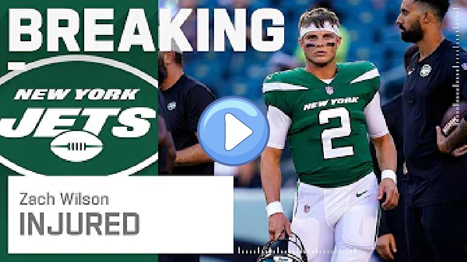 Play video: BREAKING NEWS: Zach Wilson Heads to Locker Room with Injury Video thumb: BREAKING NEWS: Zach Wilson Heads to Locker Room with Injury