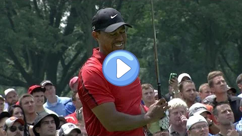 Play video: Tiger Woods withdraws from Bridgestone due to apparent injury Video thumb: Tiger Woods withdraws from Bridgestone due to apparent injury