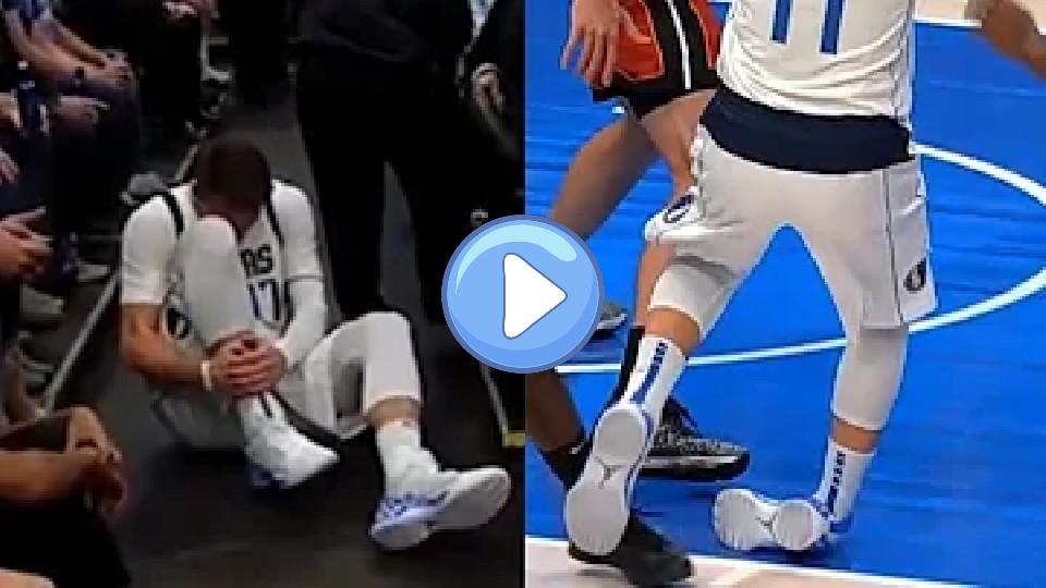 Play video: Luka Doncic Right Ankle Injury | Mavericks vs. Heat Video thumb: Luka Doncic Right Ankle Injury | Mavericks vs. Heat