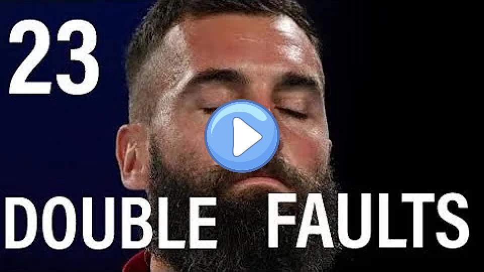 Play video: The day Benoit Paire served 23 double faults in a single match. Video thumb: The day Benoit Paire served 23 double faults in a single match.