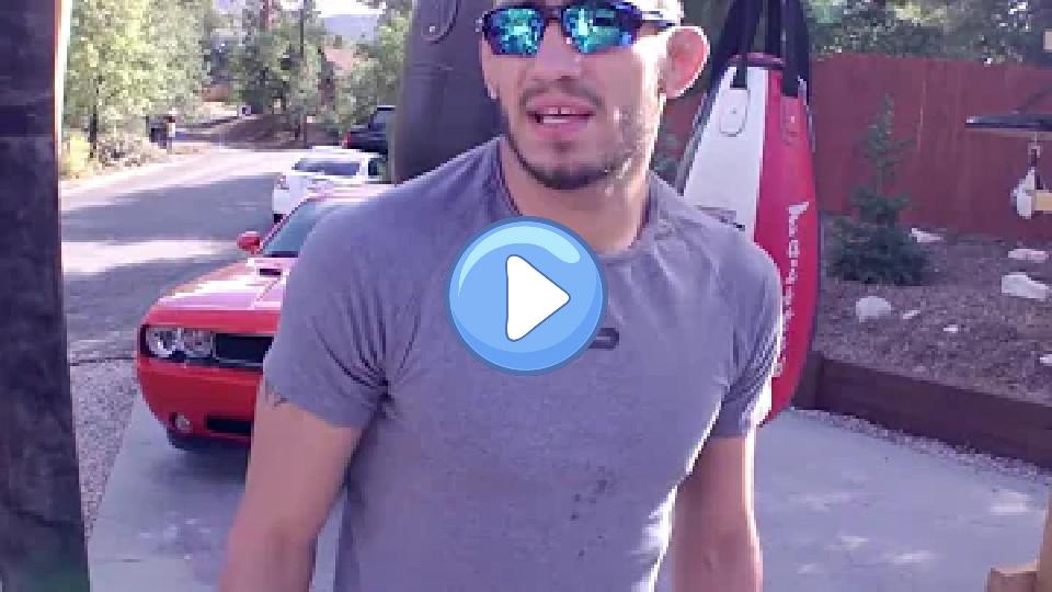 Play video: Tony Ferguson kicks a metal pole. Video thumb: Tony Ferguson kicks a metal pole.