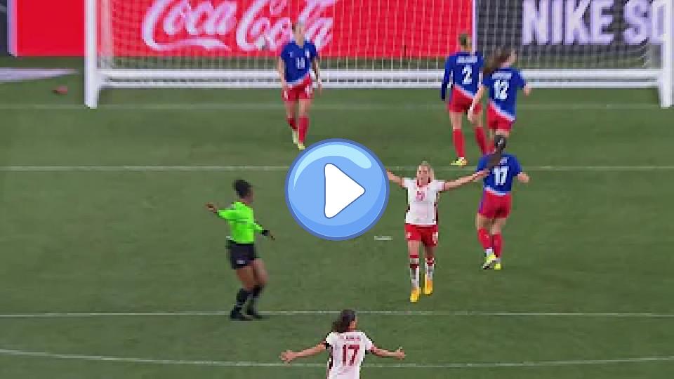 Play video: Adriana Leon Goal | Canada vs. USWNT | 2024 SheBelieves Cup Final | April 9, 2024 Video thumb: Adriana Leon Goal | Canada vs. USWNT | 2024 SheBelieves Cup Final | April 9, 2024