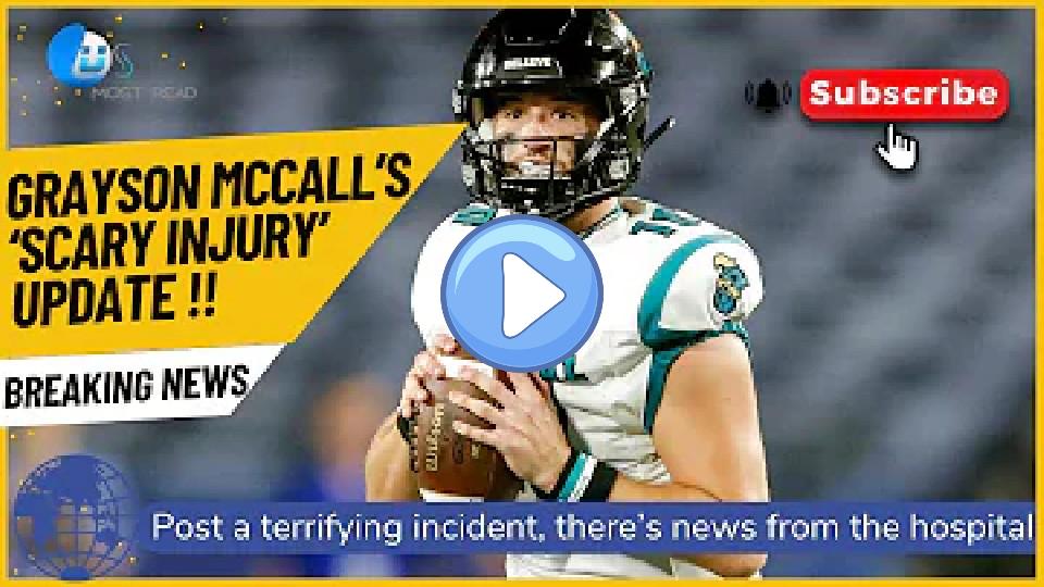 Play video: Coastal Carolina quarterback Grayson McCall's latest update post-injury #GraysonMcCall #NFL Video thumb: Coastal Carolina quarterback Grayson McCall's latest update post-injury #GraysonMcCall #NFL