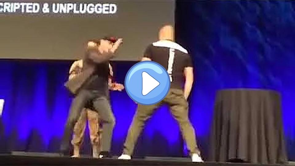 Video thumb: Jean-Claude Van Damme Gets Head-Kicked by a Fan: See What Happens Next