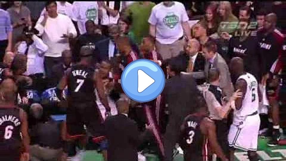 Play video: Celtics vs. Heat Brawl - Kevin Garnett Ejected Video thumb: Celtics vs. Heat Brawl - Kevin Garnett Ejected