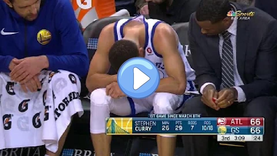 Play video: Stephen Curry MCL Injury | Hawks vs. Warriors | March 23, 2018 | 2017-18 NBA Season Video thumb: Stephen Curry MCL Injury | Hawks vs. Warriors | March 23, 2018 | 2017-18 NBA Season