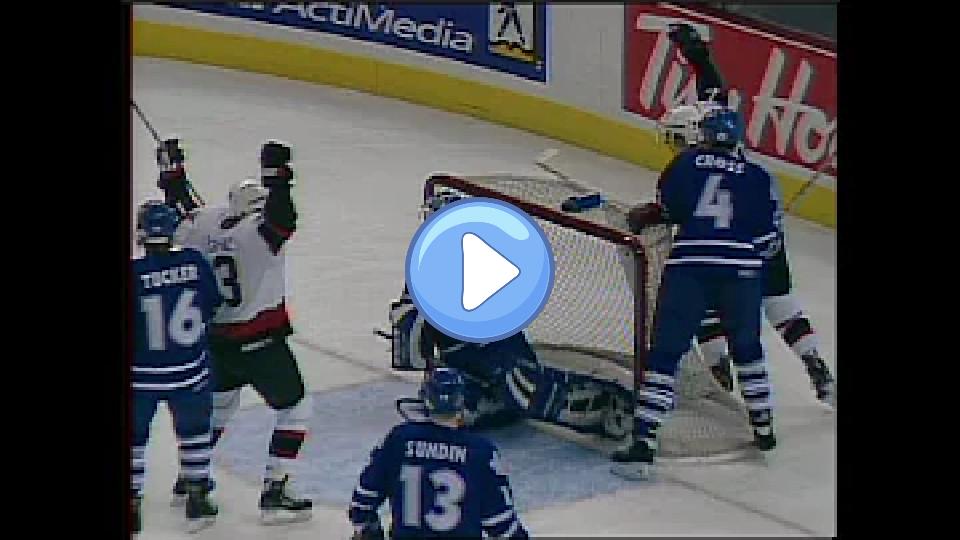 Play video: Curtis Joseph knocks out referee in a fit of rage Video thumb: Curtis Joseph knocks out referee in a fit of rage