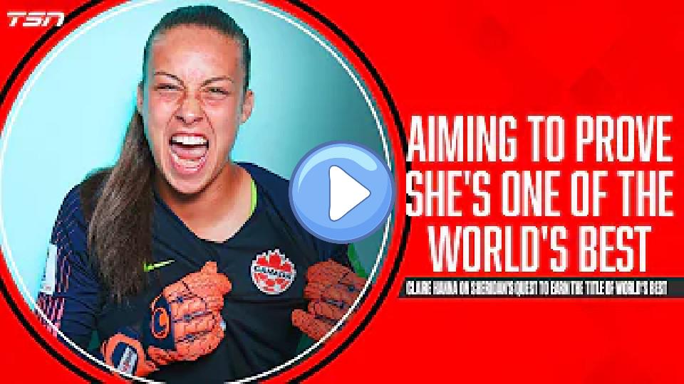 Play video: Sheridan aims to prove she's one of the world's best goalkeepers. Video thumb: Sheridan aims to prove she's one of the world's best goalkeepers.