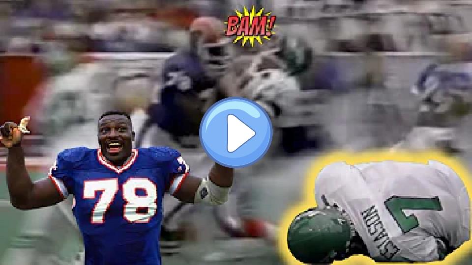Play video: Bruce Smith Crushes Boomer Esiason with a Devastating Hit Video thumb: Bruce Smith Crushes Boomer Esiason with a Devastating Hit