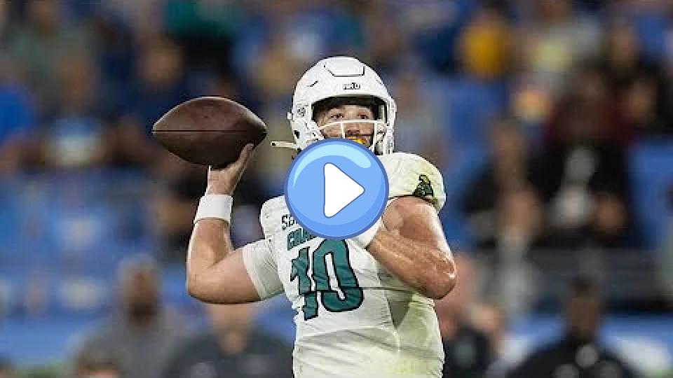 Play video: Grayson McCall Coastal Carolina Highlights Video thumb: Grayson McCall Coastal Carolina Highlights
