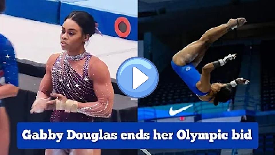 Play video: Gabby Douglas withdraws from the US Championships, ending her Paris 2024 Olympic dreams. Video thumb: Gabby Douglas withdraws from the US Championships, ending her Paris 2024 Olympic dreams.