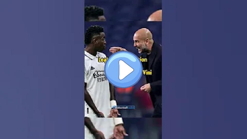 Video thumb: How Pep Guardiola Roasted Vinicius 🤣 #Football
