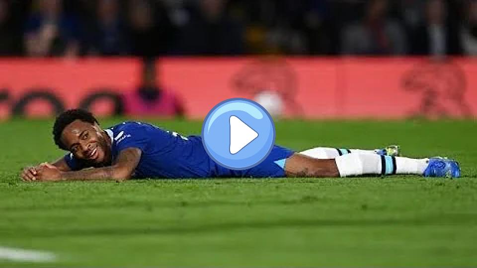 Play video: Raheem Sterling got injured in the second minute against Manchester City. Video thumb: Raheem Sterling got injured in the second minute against Manchester City.