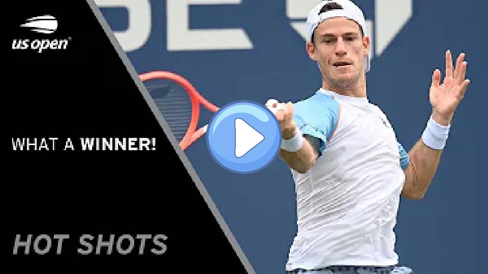 Play video: Diego Schwartzman Delivers a Stunning Forehand Winner! | 2021 US Open Video thumb: Diego Schwartzman Delivers a Stunning Forehand Winner! | 2021 US Open
