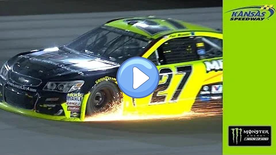 Play video: Heavy damage for Allmendinger and Menard in Kansas Video thumb: Heavy damage for Allmendinger and Menard in Kansas