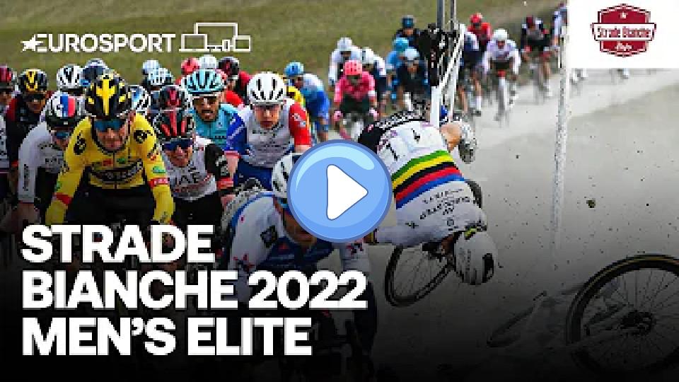 Play video: Shocking Moment as Wind Sweeps Through Riders and Alaphilippe Crashes at Strade Bianche | Eurosport Video thumb: Shocking Moment as Wind Sweeps Through Riders and Alaphilippe Crashes at Strade Bianche | Eurosport