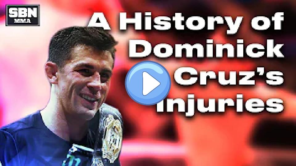 Play video: A History of Dominick Cruz's Injuries Video thumb: A History of Dominick Cruz's Injuries