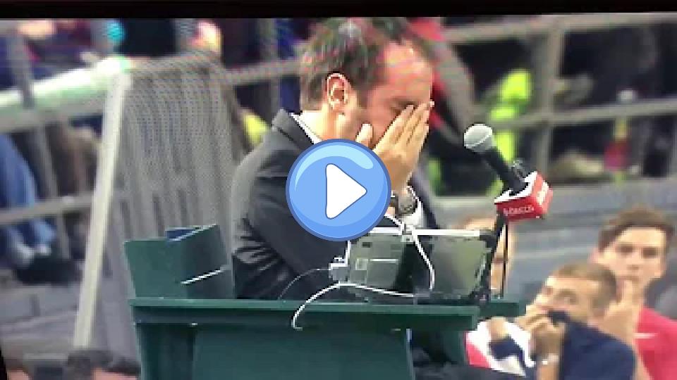 Play video: Denis Shapovalov disqualified for hitting umpire in the face | Tennis Davis Cup Video thumb: Denis Shapovalov disqualified for hitting umpire in the face | Tennis Davis Cup