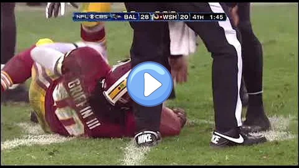 Play video: Haloti Ngata delivers a massive hit on RG3. Video thumb: Haloti Ngata delivers a massive hit on RG3.