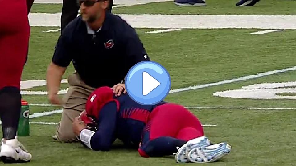 Play video: Johnny Manziel Head Injury | AAF Week 8 Video thumb: Johnny Manziel Head Injury | AAF Week 8