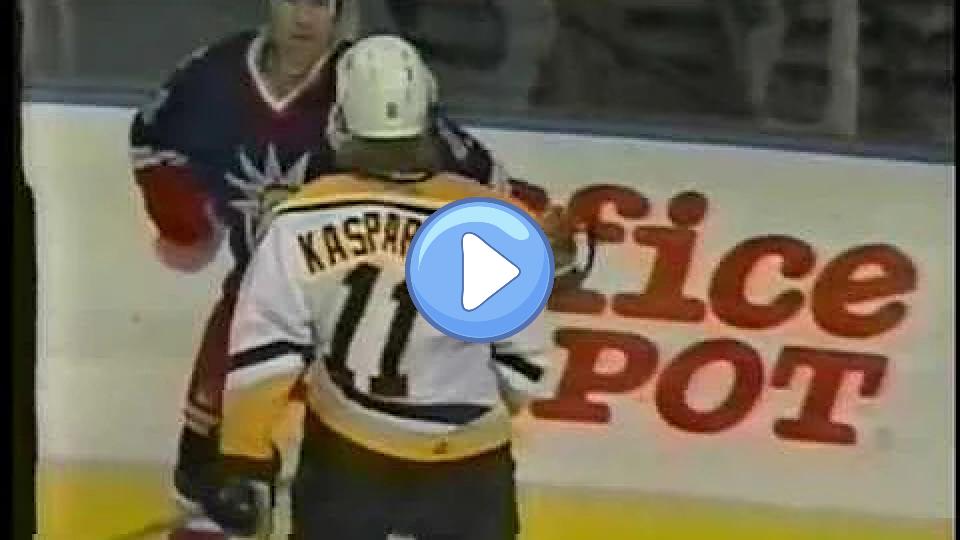 Play video: Mark Messier vs. Darius Kasparaitis Video thumb: Mark Messier vs. Darius Kasparaitis