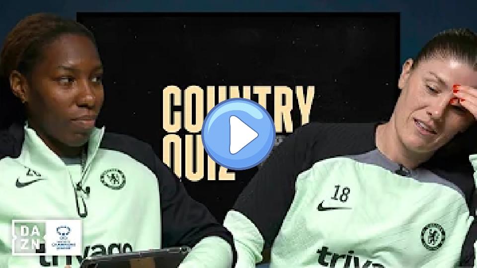Play video: Maren Mjelde faces off in Culture Clash with Kadeisha Buchanan! Video thumb: Maren Mjelde faces off in Culture Clash with Kadeisha Buchanan!