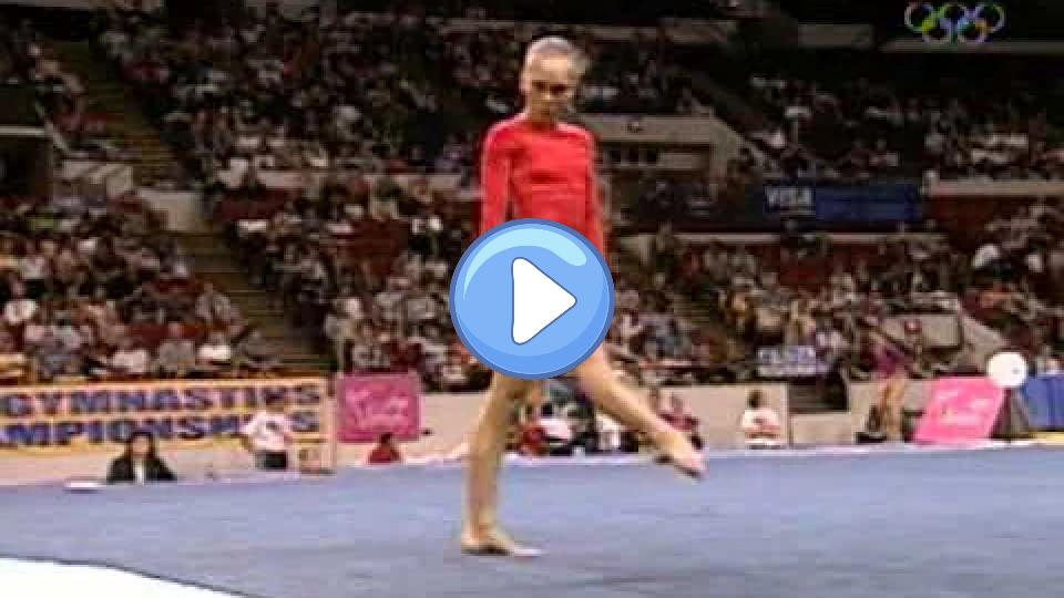 Play video: Hollie Vise - Floor Exercise - 2003 U.S. Gymnastics Championships - Women's Day 1 Video thumb: Hollie Vise - Floor Exercise - 2003 U.S. Gymnastics Championships - Women's Day 1