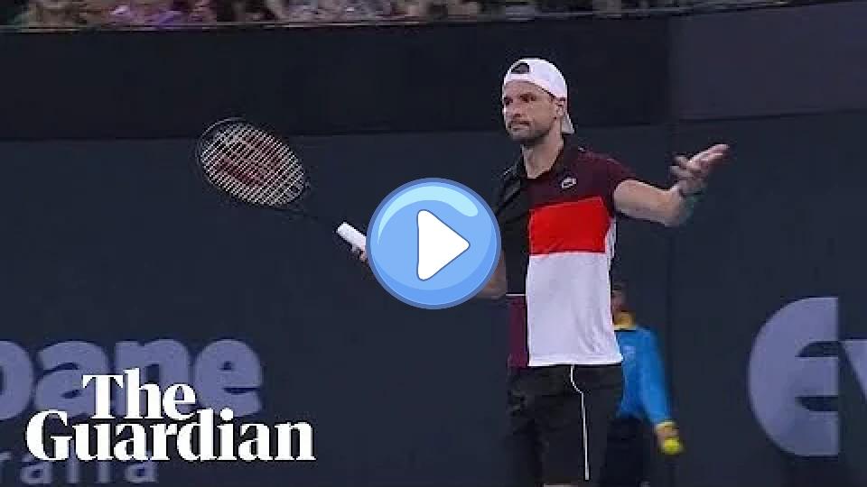 Play video: Grigor Dimitrov wins a point with a broken racket against Andy Murray. Video thumb: Grigor Dimitrov wins a point with a broken racket against Andy Murray.