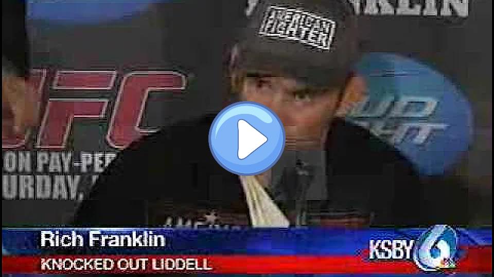 Play video: Liddell knocked out by Franklin Video thumb: Liddell knocked out by Franklin