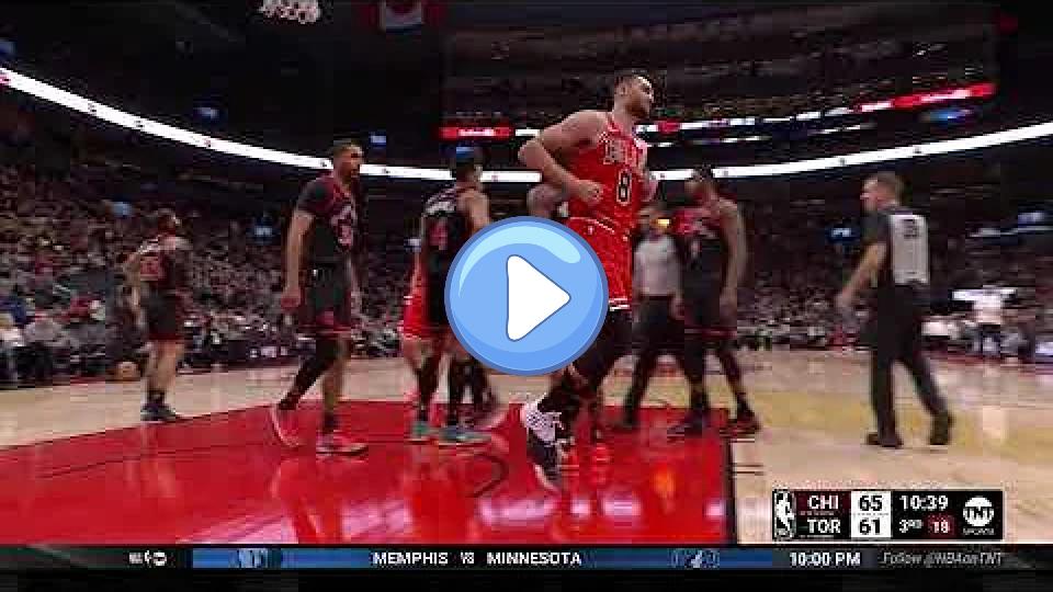 Play video: Zach LaVine rolls his right ankle in Toronto, has to return to the locker room. Video thumb: Zach LaVine rolls his right ankle in Toronto, has to return to the locker room.