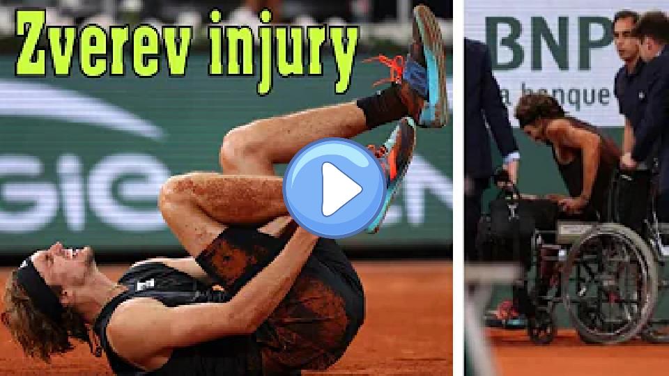 Play video: Alexander Zverev 🇩🇪 was severely injured at the French Open. Video thumb: Alexander Zverev 🇩🇪 was severely injured at the French Open.