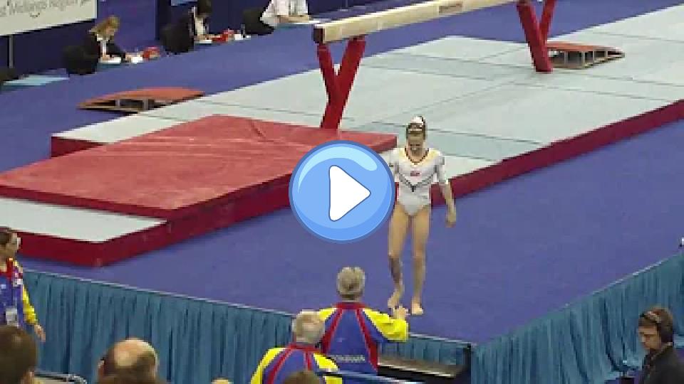 Play video: Anna Porgras ROU Injury After Beam Team Finals.AVI Video thumb: Anna Porgras ROU Injury After Beam Team Finals.AVI