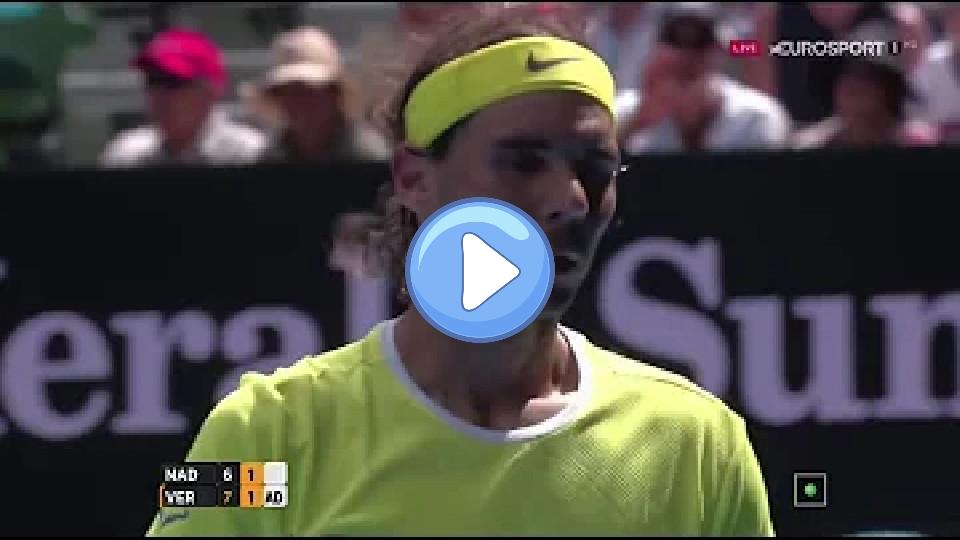 Play video: Nadal vs Verdasco - Australian Open 2016 Round 1 Highlights HD Video thumb: Nadal vs Verdasco - Australian Open 2016 Round 1 Highlights HD