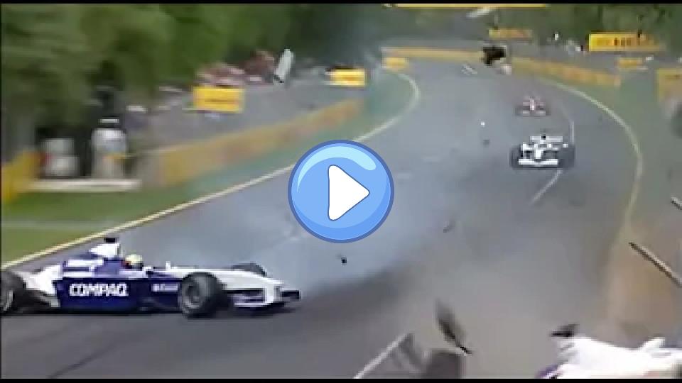 Video thumb: PerfCrash: Jacques Villeneuve & Ralf Schumacher Crash - 2001 Melbourne