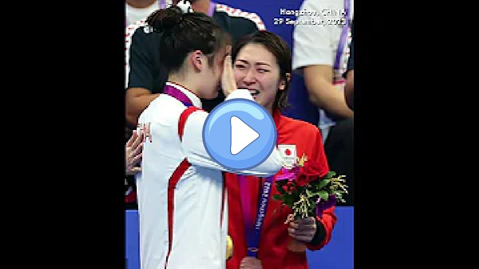 Play video: Chinese swimmer Zhang Yufei and Japanese swimmer Rikako Ikee share tearful hug on Asian Games podium. Video thumb: Chinese swimmer Zhang Yufei and Japanese swimmer Rikako Ikee share tearful hug on Asian Games podium.