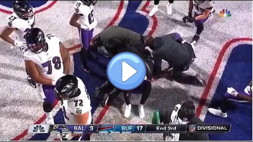 Play video: Lamar Jackson Full Injury Video (with Replay) Video thumb: Lamar Jackson Full Injury Video (with Replay)