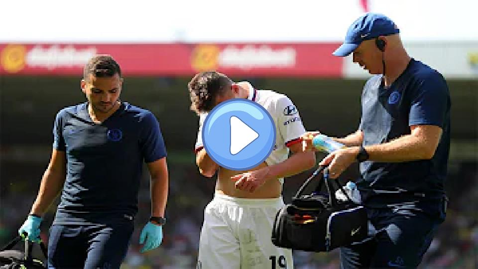 Play video: Chelsea's Mason Mount Suffers Injury Against Norwich City, Adding to Team's Woes Video thumb: Chelsea's Mason Mount Suffers Injury Against Norwich City, Adding to Team's Woes
