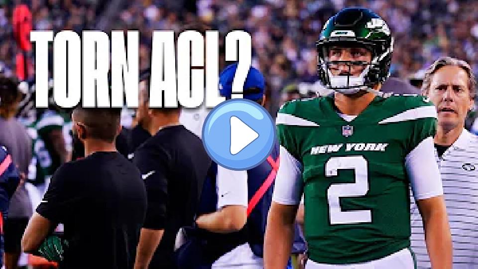 Play video: Zach Wilson Suffers Knee Injury Against Eagles in Preseason Game Video thumb: Zach Wilson Suffers Knee Injury Against Eagles in Preseason Game
