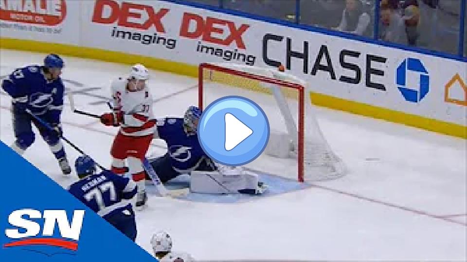 Play video: Andrei Vasilevskiy Loses Skate Blade as Lightning Kill 5-on-3 Power Play Video thumb: Andrei Vasilevskiy Loses Skate Blade as Lightning Kill 5-on-3 Power Play