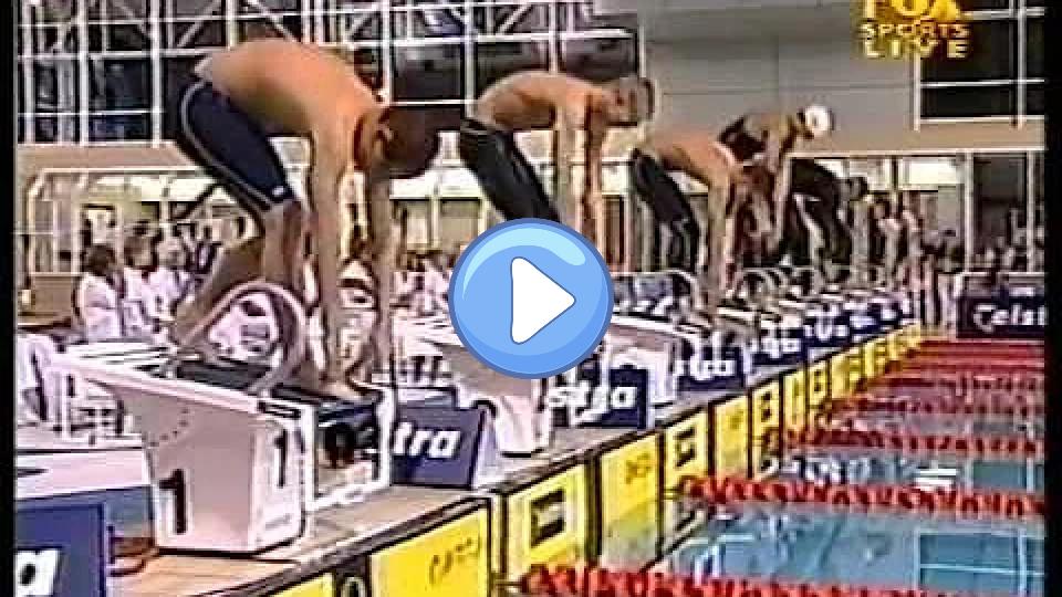 Video thumb: 2001 | Ian Thorpe vs. Grant Hackett | World Record | 7:41.59 | 800m Freestyle | 1 of 2