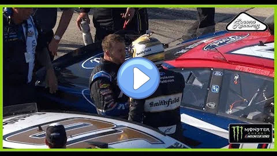 Play video: Matt DiBenedetto confronts Aric Almirola on pit road after the Pocono race. Video thumb: Matt DiBenedetto confronts Aric Almirola on pit road after the Pocono race.