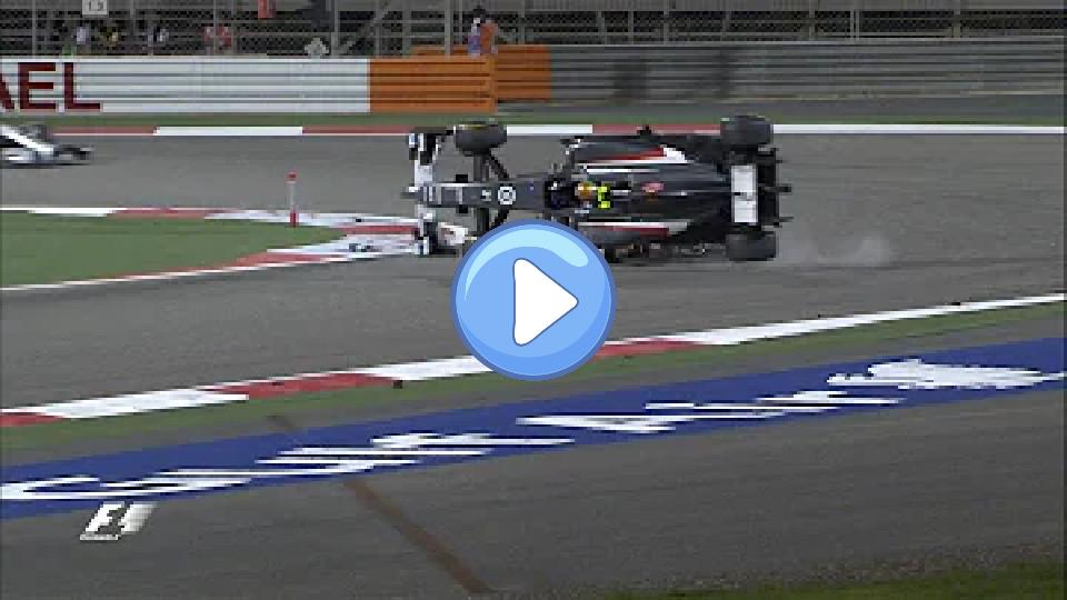Play video: Maldonado and Gutierrez Crash | 2014 Bahrain Grand Prix Video thumb: Maldonado and Gutierrez Crash | 2014 Bahrain Grand Prix