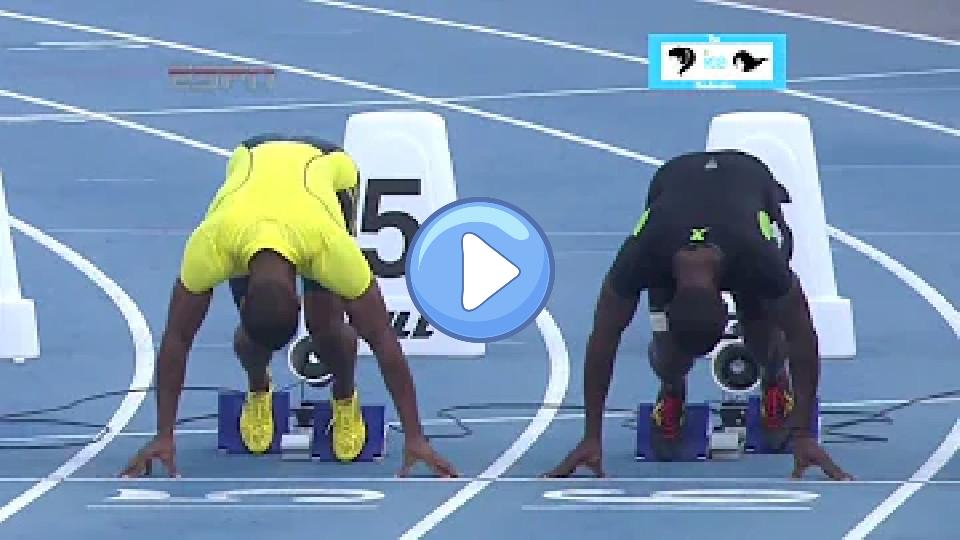 Play video: Tyson Gay vs Justin Gatlin Men's 100m Semifinal Video thumb: Tyson Gay vs Justin Gatlin Men's 100m Semifinal