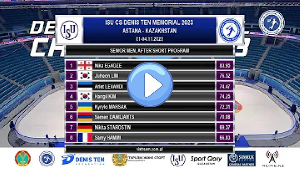 Video thumb: Denis Ten Memorial Challenge, Astana 2023 - 02.11.2023